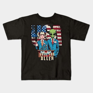 Vote for Allen - Extraterrestrial & Human Unity Political Parody T-Shirt Kids T-Shirt